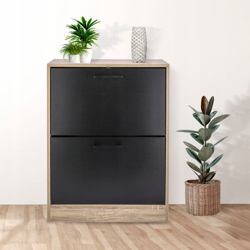 szafka na buty regał 2 komory obuwie komoda pojemna do przedpokoju regał na Arena.pl