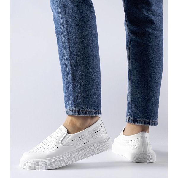 Białe perforowane tenisówki r.40 zdjęcie 3