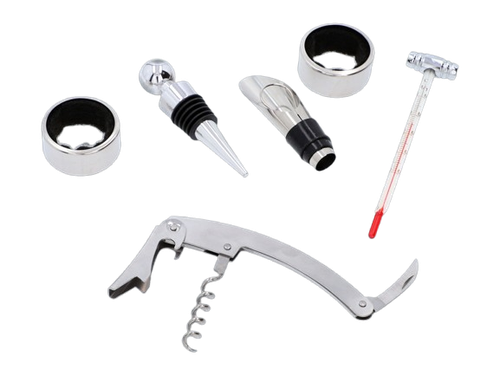 Zestaw do Wina w Formie Pudełka Drewnianego Wypełnionego Akcesoriami na Arena.pl