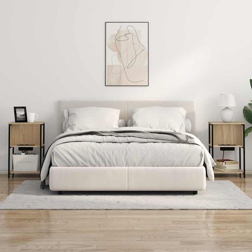 Szafka Nocna dąb sonoma 38 x 31 x 61 cm Materiał drewnopochodny na Arena.pl