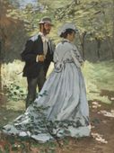 Plakat 60x80cm Bazille and Camille, Monet Vintage do Salonu