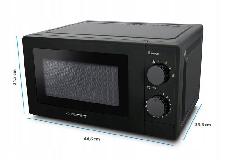 KUCHENKA MIKROFALOWA MIKROFALA ESPERANZA 700W 20L MIKROFALÓWKA TIMER zdjęcie 5