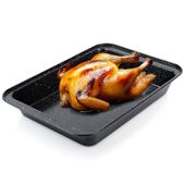 Brytfanna Granitowa Brytfanka Blacha Pieczenia Mięsa Ciasta Piekarnika 37cm