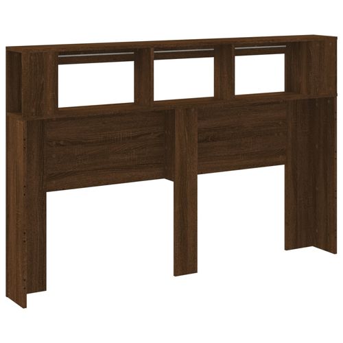 Wezgłowie łóżka z LED, brązowy dąb, 160x18,5x103,5 cm na Arena.pl