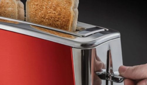 Toster Russell Hobbs Luna Long Slot Solar 23250-56 Tacka Podnośnik Czerwony na Arena.pl