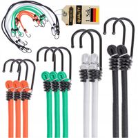 Linki Elastyczne z Haczykami - Zestaw MIX 10 sztuk - Pasy Gumy do Bagażu