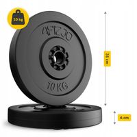 ZESTAW OBCIĄŻENIE BITUMICZNE TALERZE KOMPOZYTOWE CEMENTOWE NAKŁAD 4x10 kg