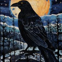 Plakat 90x90cm Kruczy Mąciciel