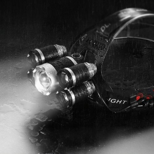 MOCNA LATARKA CZOŁOWA 5x LED CREE XM-L T6 CZOŁÓWKA na Arena.pl