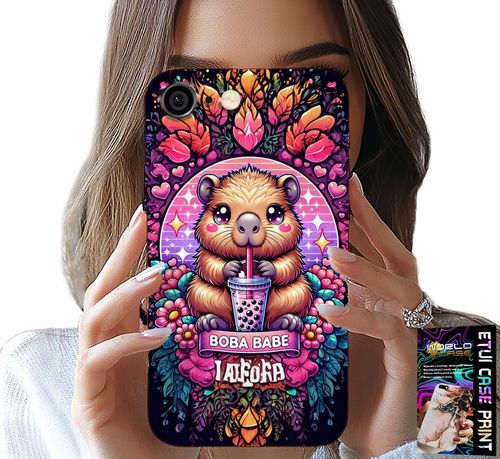 ETUI DO IPHONE ( 6 PLUS ) - SŁODKA KAPIBARA Z SZEJKIEM, SUPER WZORY na Arena.pl