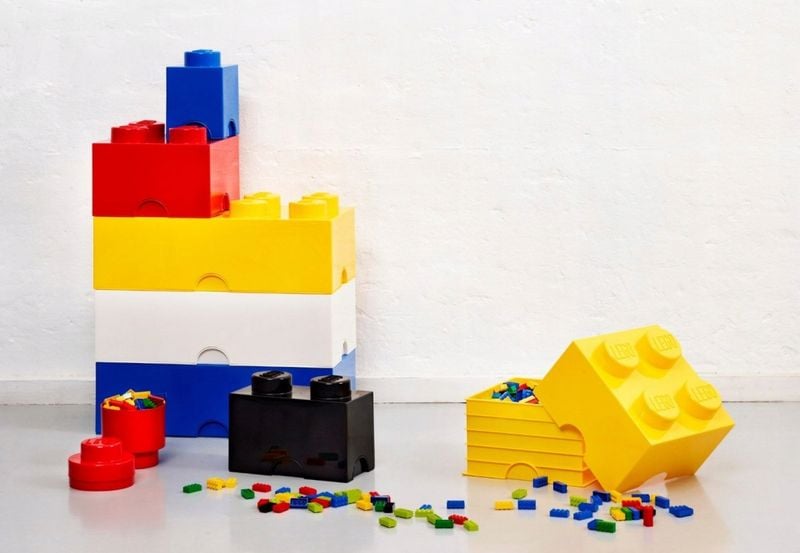 Pojemnik LEGO Storage Brick 4 biały zdjęcie 11