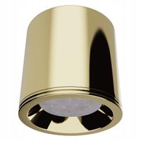 Lampa oprawa sufitowa punktowa łazienkowa złota okrągła tuba spot Maxlight