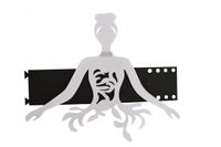 Ozdoba opaska BALETNICA do upięcia dekor AŻUR biel