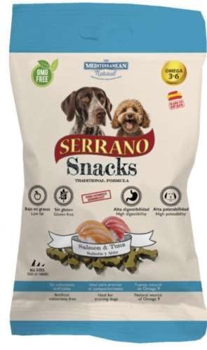 SERRANO Snack ŁOSOŚ/TUŃCZYK przysmak trenin. 100g na Arena.pl