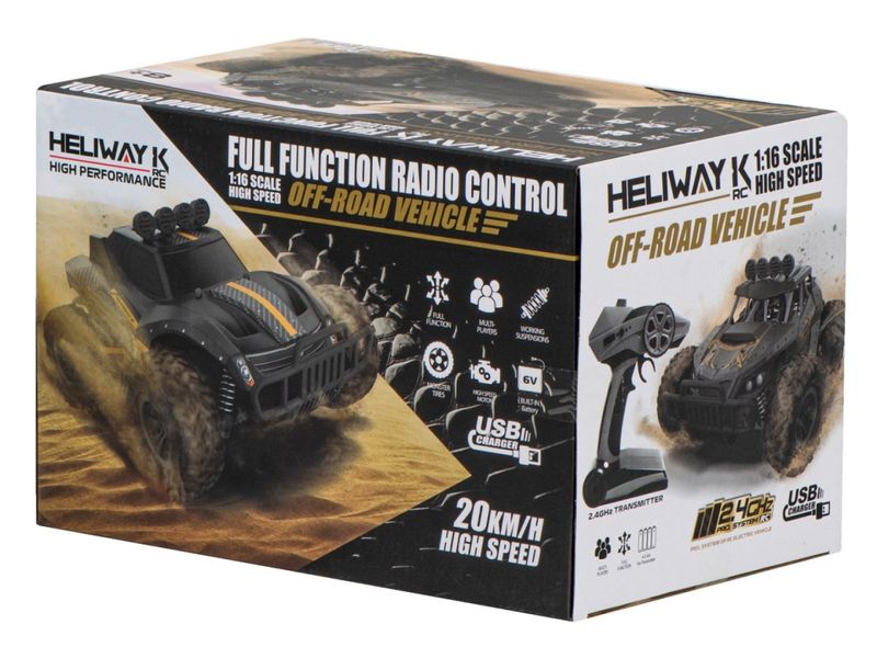 Samochód RC Drift terenowy 28 km/h brązowy zdjęcie 4