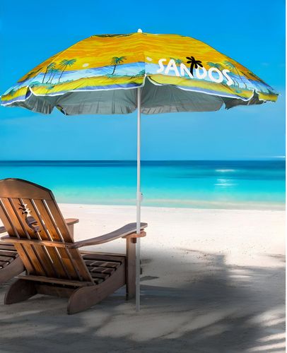 Parasol plażowy ogrodowy + stojak na Arena.pl