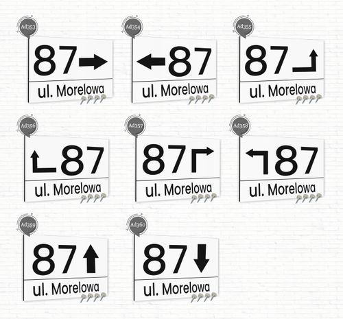 Tabliczka adresowa Aluminiowa Tablica numer domu Biała 40x30 Dowolny Napis na Arena.pl