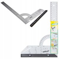 WOLFCRAFT Kątownik stalowy montażowy stolarski przymiar 280x500mm