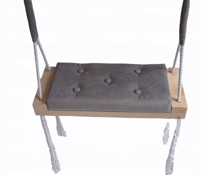 Huśtawka siedzisko dom ogród tapicerowana SZARA zdjęcie 1