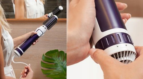 Lokówko-suszarka do włosów 2w1 Rowenta Brush Activ CF9530 nasadki na Arena.pl