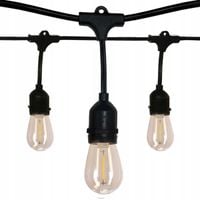GIRLANDA ŚWIETLNA OGRODOWA ZEWNĘTRZNA 20M ŻARÓWKI 20 LED LAMPKI + GRATIS