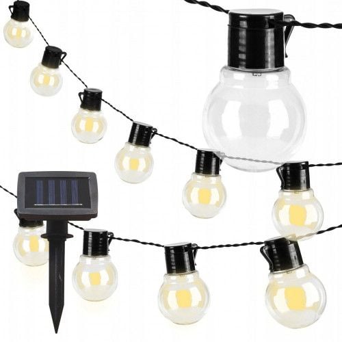 GIRLANDA SOLARNA OGRODOWA KULKI 10 LED na Arena.pl