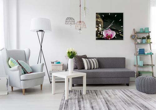 Zegar Ścienny - Storczyk Bożek - 60X60 Cm - C3Ac60X60-0145 na Arena.pl