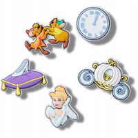 Crocs Przypinka Ozdoba Pin Charms Jibbitz Do Butów Cinderella 5Pack