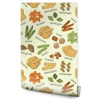 Tapeta Do Kuchni Jadalni Makaron Napisy Jedzenie Abstrakcja