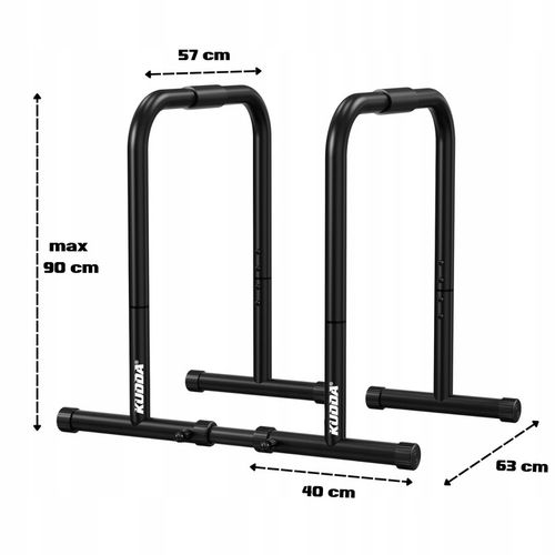 Poręcze do dipów ćwiczeń pompek, dipy treningowe WYSOKIE 90cm STABILNE na Arena.pl