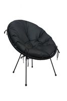 Poduszka puchowa Acapulco wodoodporna na fotel Oxford czarny