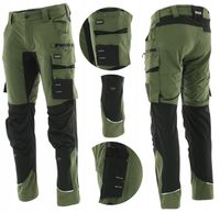 SPODNIE robocze ELASTYCZNE męskie KHAKI taktyczne OLIWKA nylon SOFSTHELL 56