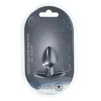 ouch! smooth silicone plug small 2.6cm gunmetal - kompaktowy model