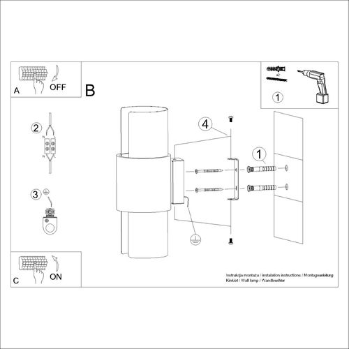 Kinkiet FLASH 2 biały na Arena.pl