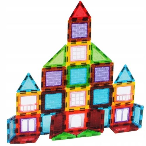 KLOCKI MAGNETYCZNE KONSTRUKCYJNE 3D DUŻE 45 elem. na Arena.pl