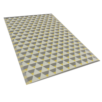 Dywan zewnętrzny 120 x 180 cm szaro-żółty HISAR