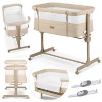 Łóżeczko dziecięce składane turystyczne dostawka + materac Nukido NK-243