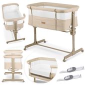 Łóżeczko dziecięce składane turystyczne dostawka + materac Nukido NK-243