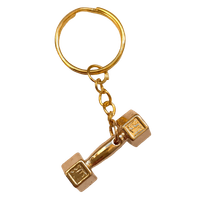 Lazy Superman - Brelok HANTELEK złoty