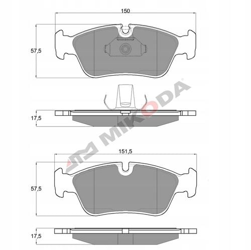 BREMBO KLOCKI HAMULCOWE PRZÓD BMW 3 E36 325 TD na Arena.pl