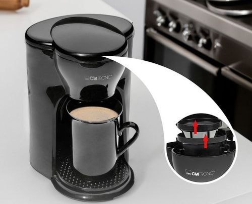 MAŁA KAWIARKA EKSPRES DO KAWY PRZELEWOWY Z KUBKIEM 1 FILIŻANKA 125ml 300W na Arena.pl