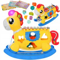 LT358 INTERAKTYWNY SORTER KONIK 8w1 CYMBAŁKI KLOCKI SORTER GRA MELODIE