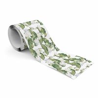 Samoprzylepny Pasek Ozdobny Bordiura Biały LOTOS Liście Akwarele Natura