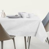 Obrus plamoodporny GAIA 155x250 owal biały AmeliaHome