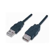 PRZEDŁUŻACZ USB 2.0 A-A M/F TECHLY 0.3M CZARNY 686221