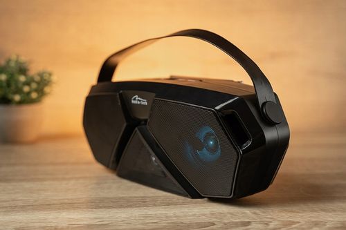 Głośnik Bluetooth MP3 radio FM mikrofon KARAOKE akumulator dla dzieci śpiew na Arena.pl