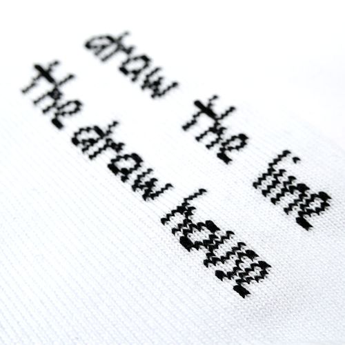 Skarpety długie Draw The Line Białe 36/38 The Draw House na Arena.pl