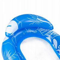 MATERAC DMUCHANY PLAŻOWY DO PŁYWANIA Z SIATKĄ PODUSZKA NA BASEN ZAGŁÓWEK