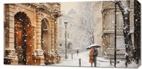 Obraz 100x50cm Zimowy Spacer Starym Miastem