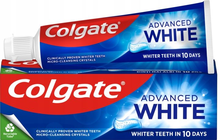 COLGATE ADVANCED WHITE PASTA DO ZĘBÓW WYBIELAJĄCA MINI 50 ML zdjęcie 1